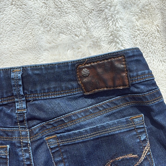 Suki Silver Mid-Rise Bootcut Jeans Size W27 L30 Faded Wash Y2K Denim - Picture 9 of 9